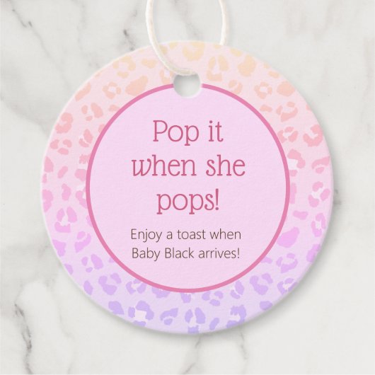 Rainbow Leopard Pop It, wenn sie Pop Geschenkanhänger (Vorderseite)