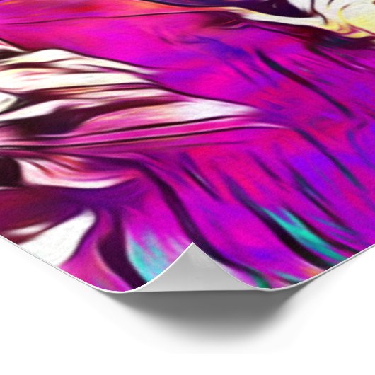 Rainbow Leopard Poster (Ecke)