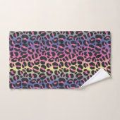 Rainbow Leopard Print Badhandtuch Set (Handtuch)
