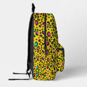Rainbow Leopard Print Black Paw Yellow Cool Tees Bedruckter Rucksack (Links)