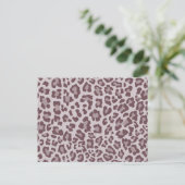 Rainbow Leopard Print Collection - Braun Postkarte (Stehend Vorderseite)