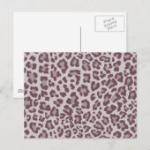 Rainbow Leopard Print Collection - Braun Postkarte (Vorne/Hinten)