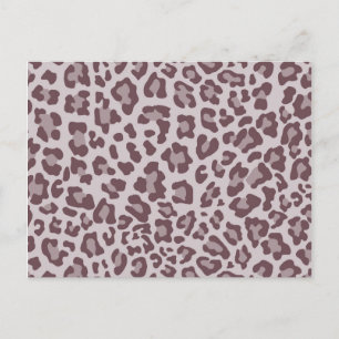 Rainbow Leopard Print Collection - Braun Postkarte