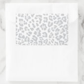 Rainbow Leopard Print Collection - Grau Rechteckiger Aufkleber (Tasche)