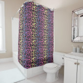 Rainbow Leopard Print Duschvorhang (Beispiel)