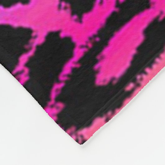 Rainbow Leopard Print Fleecedecke (Ecke)