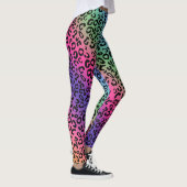 Rainbow Leopard Print - glatte Mischung Leggings (Rechts)