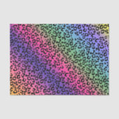 Rainbow Leopard Print - glatte Mischung Seidenpapier (Vorderseite)