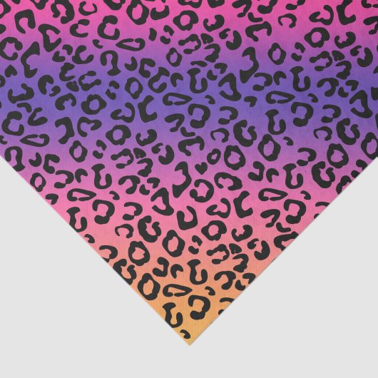 Rainbow Leopard Print - glatte Mischung Seidenpapier (Ausschnitt)