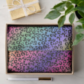 Rainbow Leopard Print - glatte Mischung Seidenpapier (Geschenk)