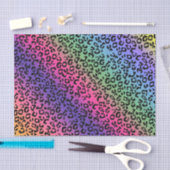Rainbow Leopard Print - glatte Mischung Seidenpapier (Handwerk)