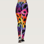 Rainbow Leopard Print Leggings (Rückseite)