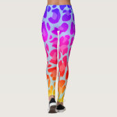Rainbow Leopard Print Leggings (Rückseite)