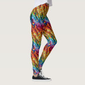 Rainbow Leopard Print Leggings | Bold Colorful (Rechts)