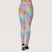 Rainbow Leopard Print Leggings | Bold Colorful (Rückseite)