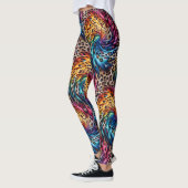 Rainbow Leopard Print Leggings | Bold Colorful (Links)
