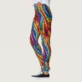 Rainbow Leopard Print Leggings | Bold Colorful (Links)