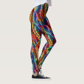 Rainbow Leopard Print Leggings | Bold Colorful (Rechts)