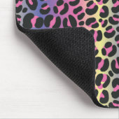 Rainbow Leopard Print Mousepad (Ecke)