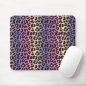 Rainbow Leopard Print Mousepad (Mit Mouse)
