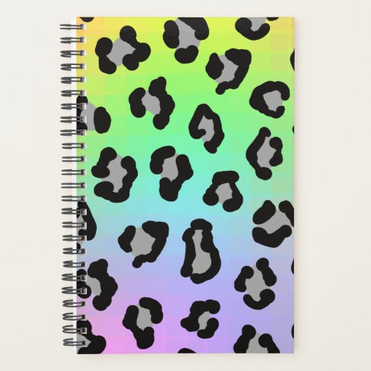 Rainbow Leopard Print Planer (Vorderseite)