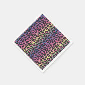 Rainbow Leopard Print Serviette (Ecke)