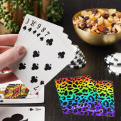 Rainbow Leopard Print Spielkarten (In Situ)