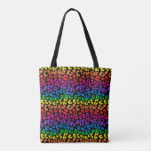 Rainbow Leopard Print Tasche (Rückseite)