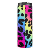 Rainbow Leopard Print Thermosbecher (Rückseite)