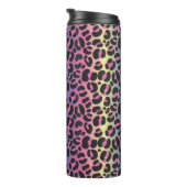 Rainbow Leopard Print Thermosbecher (Nach rechts gedreht)
