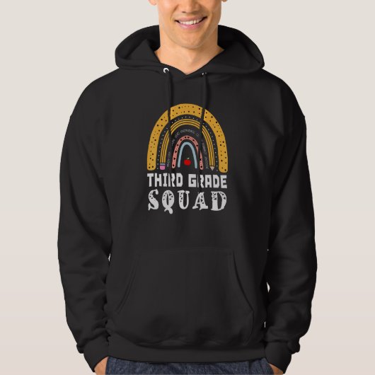 Rainbow Leopard School Teach der dritten Klasse Hoodie (Vorderseite)