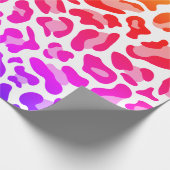 Rainbow Leopard Skin Geschenkpapier (Ecke)