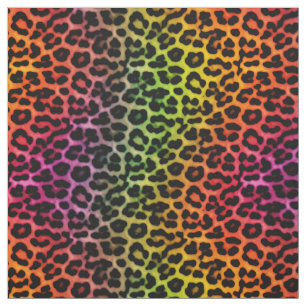 Rainbow Leopard Spots Druckmuster Stoff
