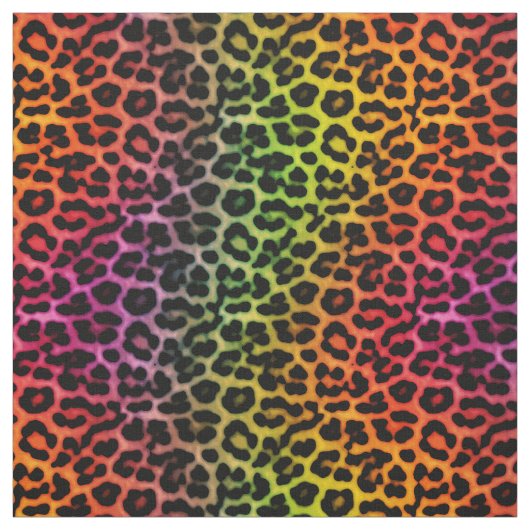 Rainbow Leopard Spots Druckmuster Stoff (Muster)