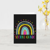 Rainbow Leopard Team 2. Klasse Karte (Gelbe Blume)