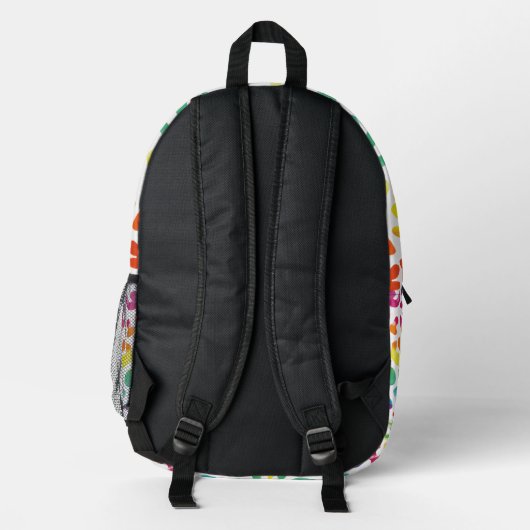 Rainbow-Leoparden Bedruckter Rucksack (Rückseite)