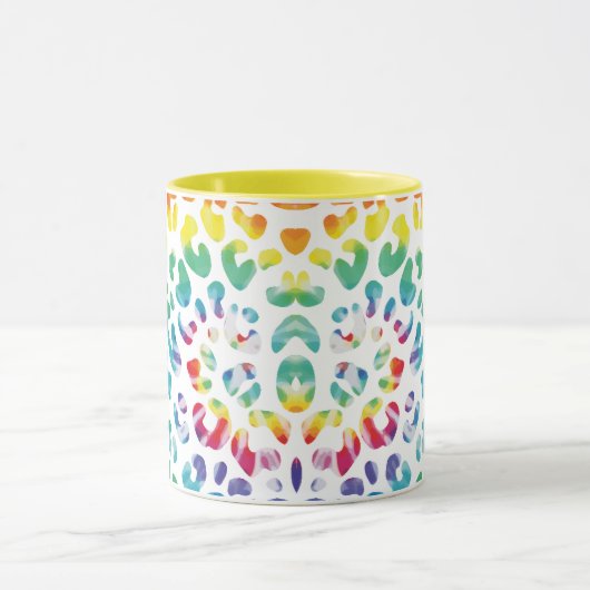 Rainbow-Leoparden Tasse (Zentrum)