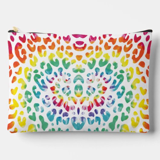 Rainbow-Leoparden Zubehörtasche (Vorderseite)