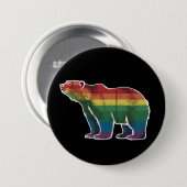 Rainbow Lesbian LGBT Gay Pride Button (Vorne & Hinten)