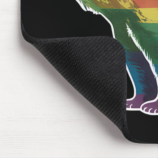 Rainbow Lesbian LGBT Gay Pride Mousepad (Ecke)