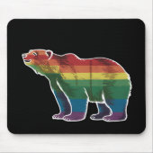 Rainbow Lesbian LGBT Gay Pride Mousepad (Vorne)