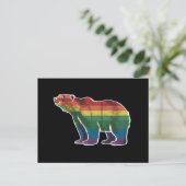 Rainbow Lesbian LGBT Gay Pride Postkarte (Stehend Vorderseite)