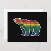 Rainbow Lesbian LGBT Gay Pride Postkarte (Vorne/Hinten)