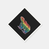 Rainbow Lesbian LGBT Gay Pride Serviette (Ecke)