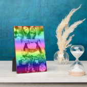 Rainbow Lesbian Pride Personalized Foto Platte Fotoplatte (Seite)