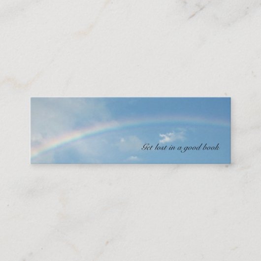 "Rainbow"-Lesezeichen Mini Visitenkarte (Vorderseite)
