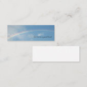 "Rainbow"-Lesezeichen Mini Visitenkarte (Vorne/Hinten)