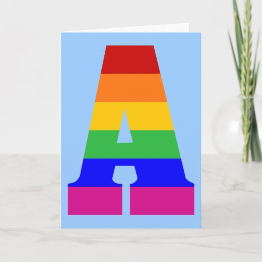Rainbow Letter A (Vorderseite)