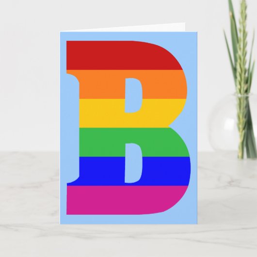 Rainbow Letter B (Vorderseite)