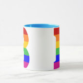 Rainbow Letter B Tasse (Zentrum)
